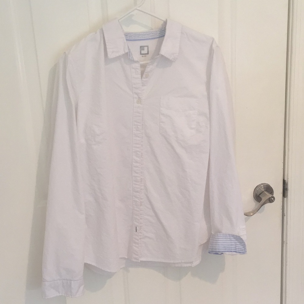 White women’s button down